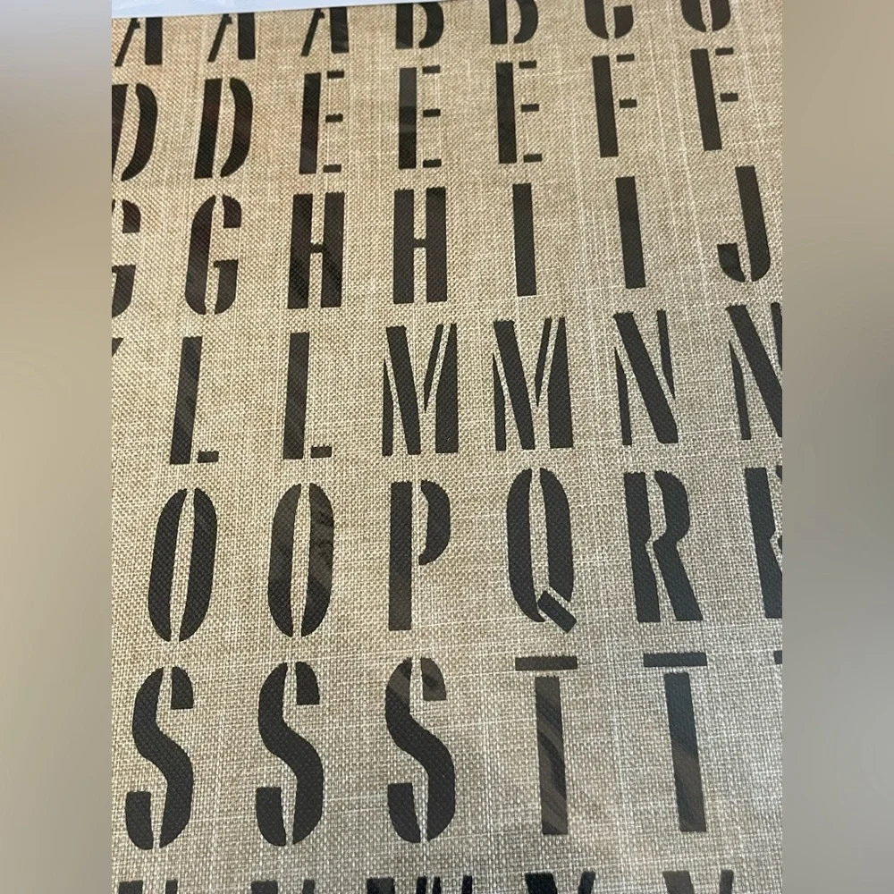Lil Davis Designs Art Department Linen Self Adhesive Alphabet Letters 3 Pack NEW